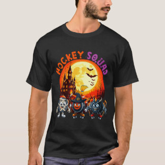 Camiseta Womens hockey squad halloween horror equipment as