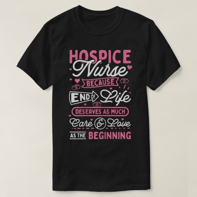 Camiseta Womens Hospice Nurse T-Shirt (Frente do Design)