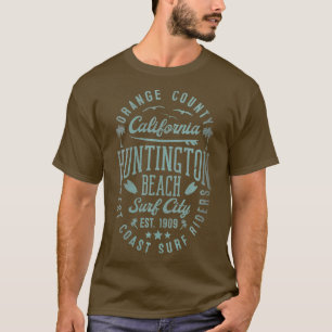 Camiseta Womens Huntington Beach Surf City Orange County Ca