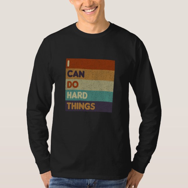 Camiseta Womens I Can Do Hard Things Vest Workout Summer Ca (Frente)