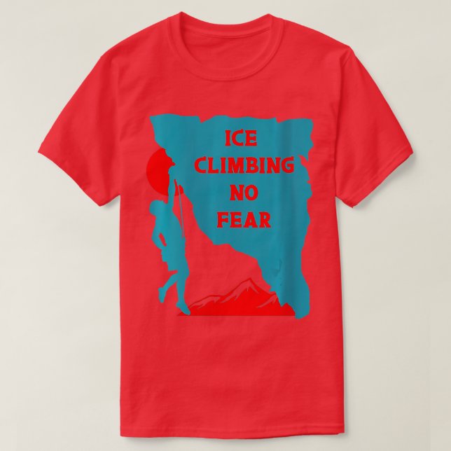 Camiseta Womens Ice Climbing Climb Winter Sports Icefall Cl (Frente do Design)
