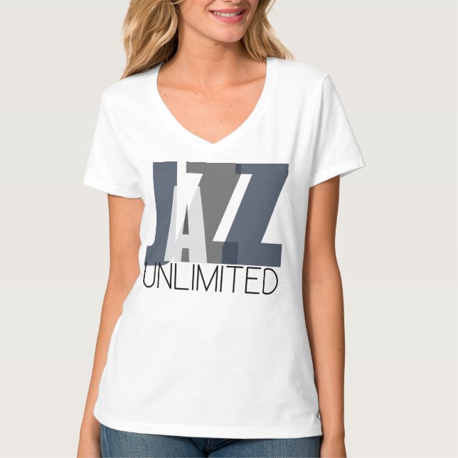 Camiseta Women's Jazz Unlimited Basic V-Neck (Frente)