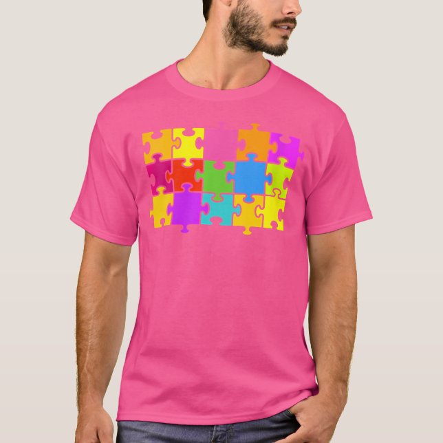Camiseta Womens Jigsera Quebra-cabeça (Frente)