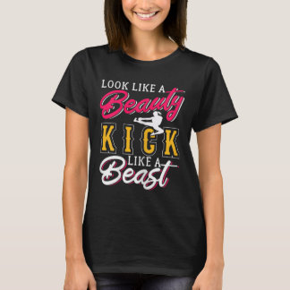 Camiseta Womens Kickboxing Look Like A Beauty Kickboxer Lov