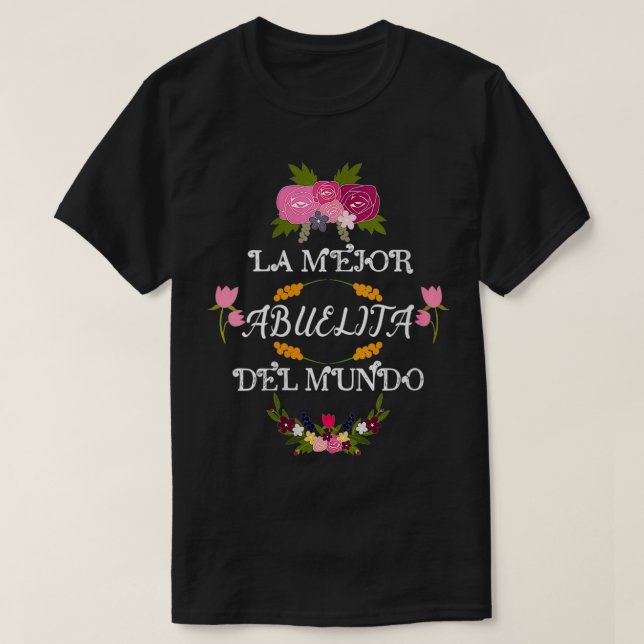 Camiseta Womens La Mejor Abuelita del Mundo Abuela Grandma (Frente do Design)