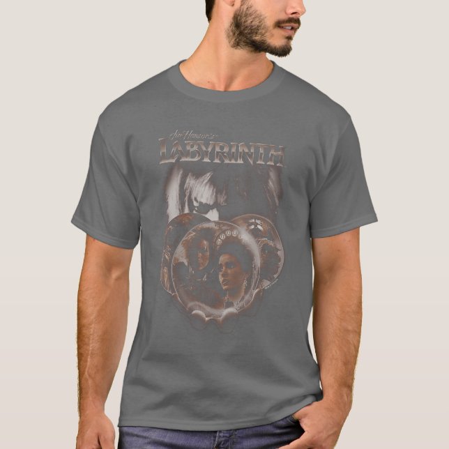 Camiseta Womens Labyrinth Globes VNeck boy (Frente)