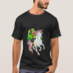 Camiseta Womens Leprechaun Dia de São Patrício Andando Unic