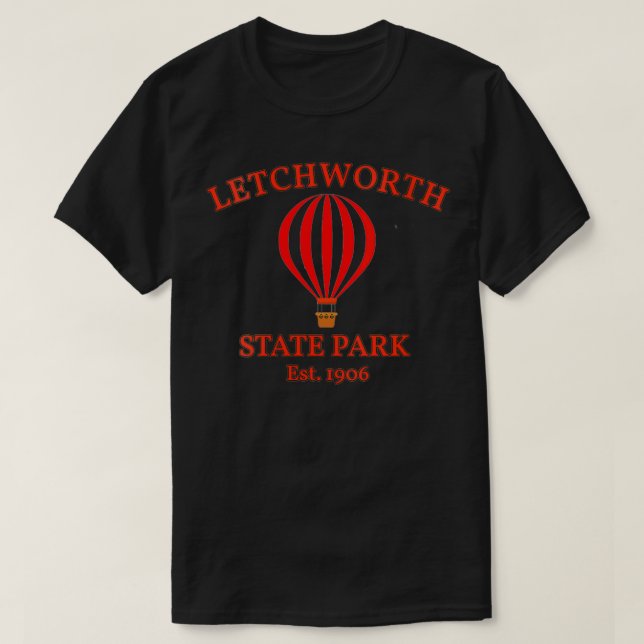 Camiseta Womens Letchworth State Park New York Hot Air Ball (Frente do Design)