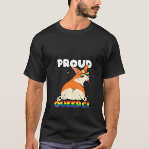 Camiseta Womens Lgbtq Rainbow Corgi Proud Queergi Queer Gay