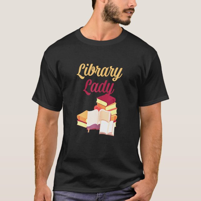 Camiseta Womens  Library Lady Librarian Books Idea (Frente)
