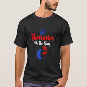 Camiseta Womens Lil Firecracker no Caminho 4 de julho Firew