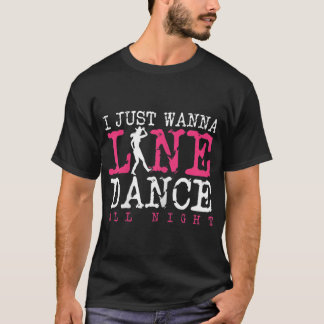 Camiseta Womens Line Dance Love Dancing Cowboy Cout