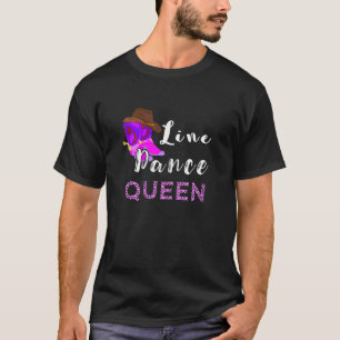 Camiseta Womens Line Dance Queen Line Dancing Western Count