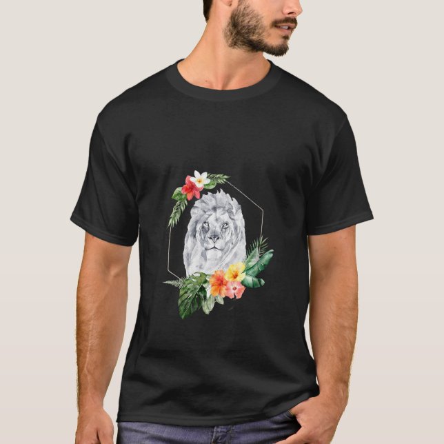 Camiseta Womens Lion Women Mothers Beautiful And Wild (Frente)