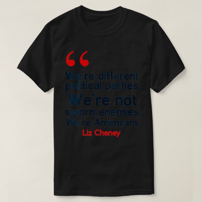 Camiseta Womens Liz Cheney Cotação VNeck  (Frente do Design)