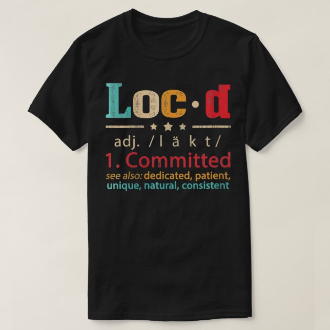Camiseta Womens Loc'd Definition Funny VNeck (Frente do Design)