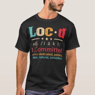 Camiseta Womens Loc'd Definition Funny VNeck