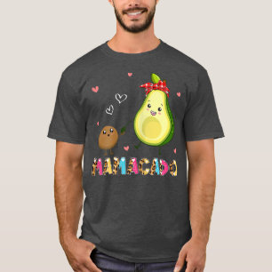 Camiseta Womens Mamacado Mama Cute Avocado Seed Mothers Day