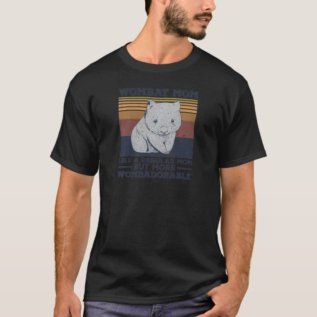Camiseta Womens Marsupial Wombat Cita Para Uma Mãe De Mulhe (Frente)