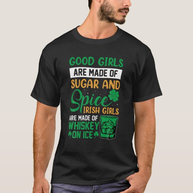 Camiseta Womens May Contain Whiskey Saint Patrick Day (Frente)