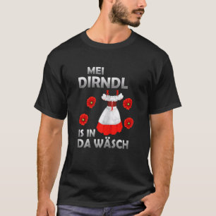 Camiseta Womens Mei Dirndl Está Em Da Wäsch Oktoberfest Mun