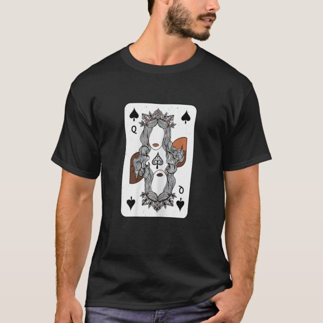 Camiseta Womens Melanin Queen Of Spades Black History Month (Frente)