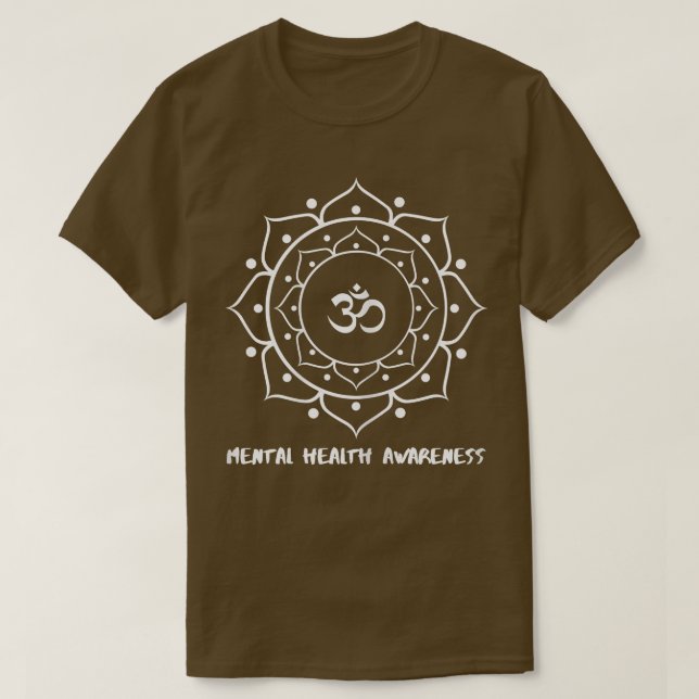 Camiseta Womens Mental Health Awareness Yoga 6944 3070  (Frente do Design)