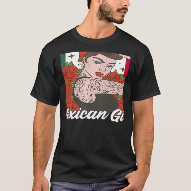 Camiseta Womens Mexican Girl Mexicana (Frente)