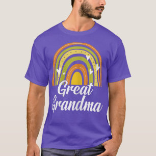 Camiseta Womens Mother's Day Cute Boho Great Grandma Rainbo