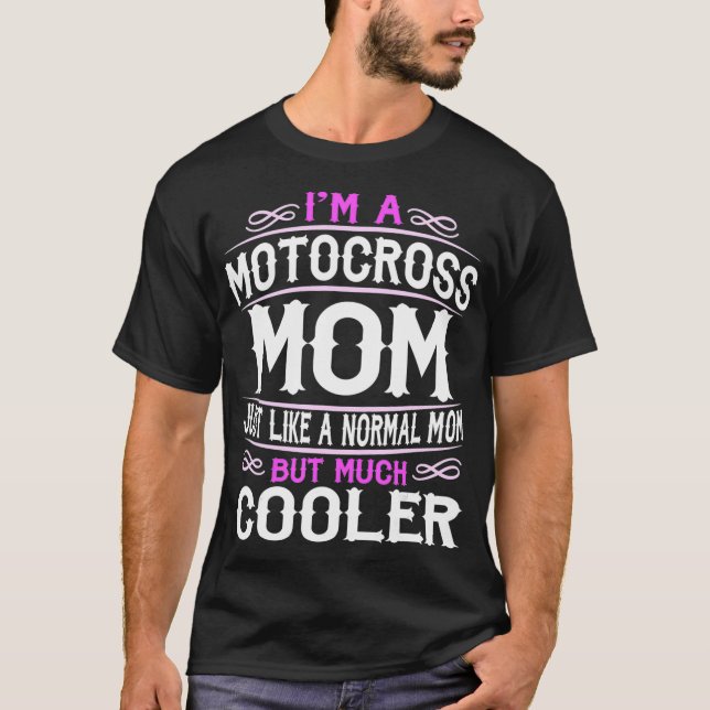 Camiseta Womens Motocross Mom Cute Sporting Mom Gift (Frente)