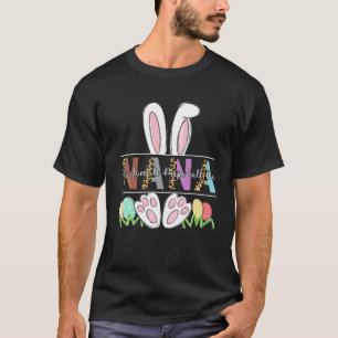 Camiseta Womens My Favorite Peep Call Me Nana Leopard Easte