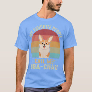 Camiseta Womens My Favorite People Call Me Obachan Corgi Lo