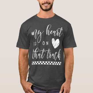 Camiseta Womens My Heart Is On That Track  Motocross BMX