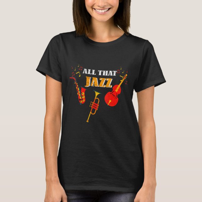Camiseta Womens New Orleans Birthplace Of Jazz Music Louisi (Frente)