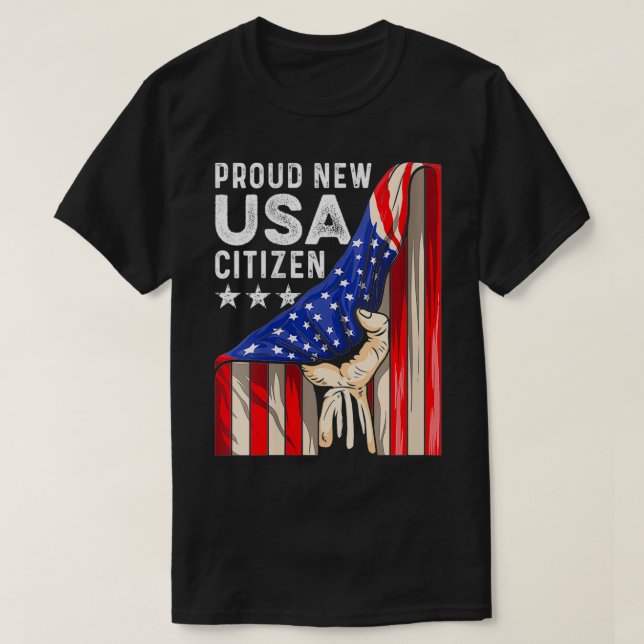 Camiseta Womens New USA Citizen American Citiania Jul (Frente do Design)