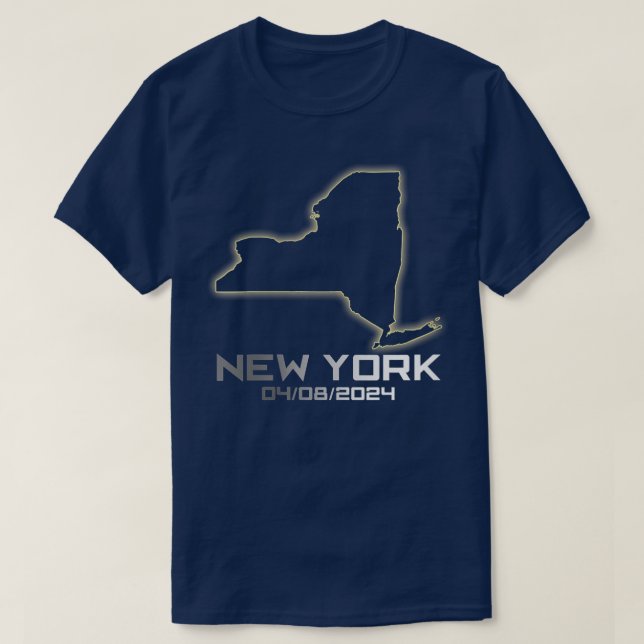Camiseta Womens New York América Astronomy Global Solar Ecl (Frente do Design)
