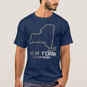 Camiseta Womens New York América Astronomy Global Solar Ecl