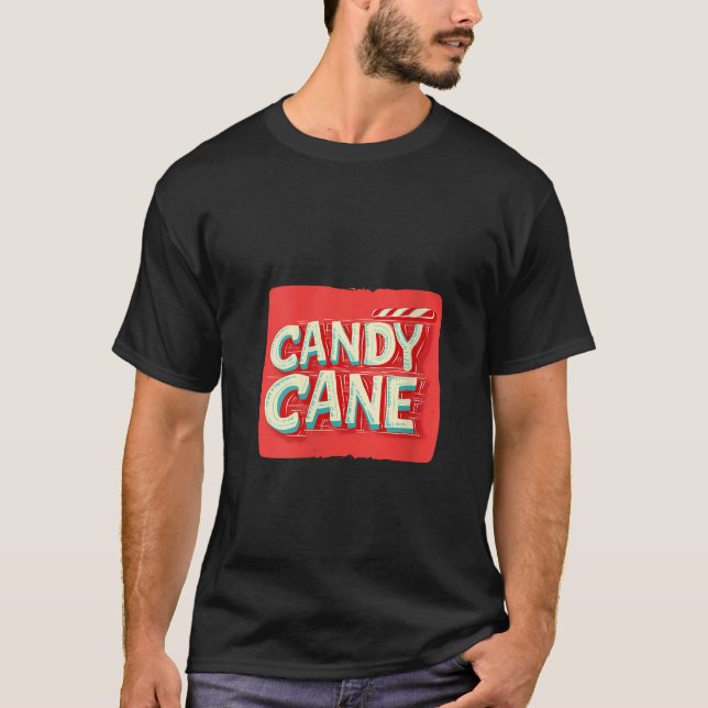 Camiseta Womens Nice Christmas Candy for Festive Sweets and (Frente)