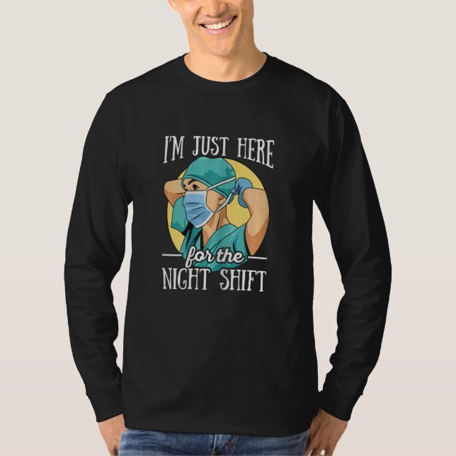 Camiseta Womens Night Shift Nurse Appreciation Quote for a  (Frente)