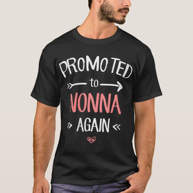 Camiseta Womens Nonna New Promoted To Nonna Again V-neck  (Frente)