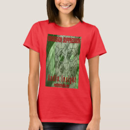 Camiseta Women's "Obsession Suppression" colored t-shirt.