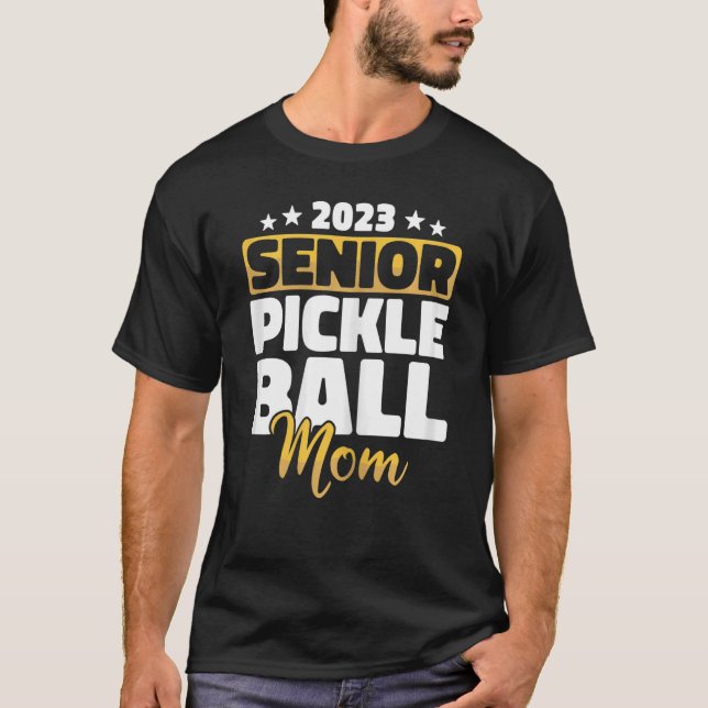 Camiseta Womens Paddles Pickleball Player Mais velho Pickle (Frente)