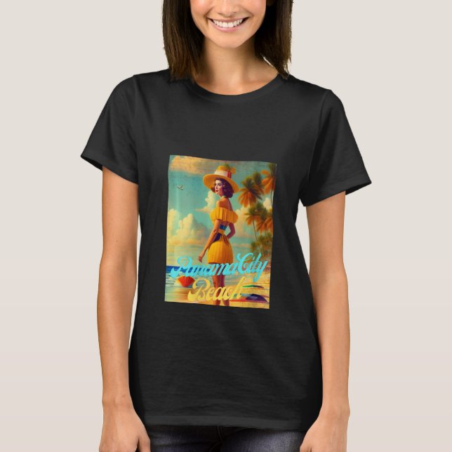 Camiseta Womens Panama City Beach Florida Parasdise Beautif (Frente)