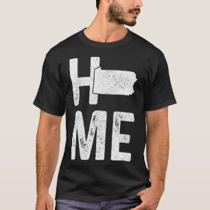 Camiseta Womens Pennsylvania Home Vintage State Map Pride G