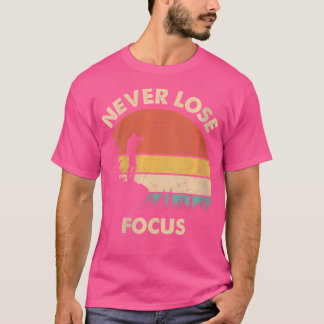 Camiseta Womens Photographer Camera Never Lose Focus Photog