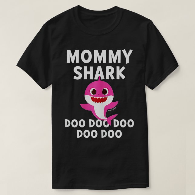 Camiseta Womens Pinkfong - Mamãe Shark Oficial  (Frente do Design)