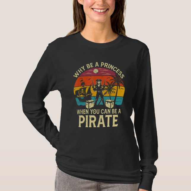 Camiseta Womens Pirate Freebooter Saying For A Of A Caribbe (Frente)