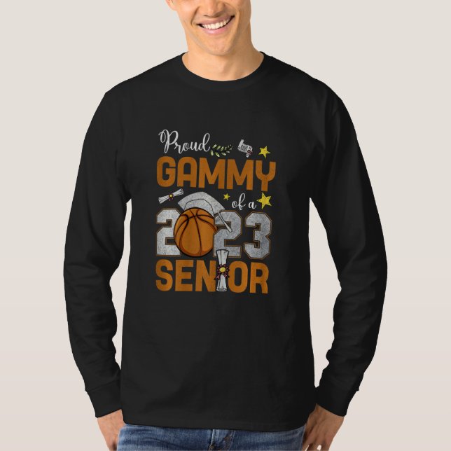 Camiseta Womens Proud Gammy Of A 2023 Senior Basketball Gra (Frente)