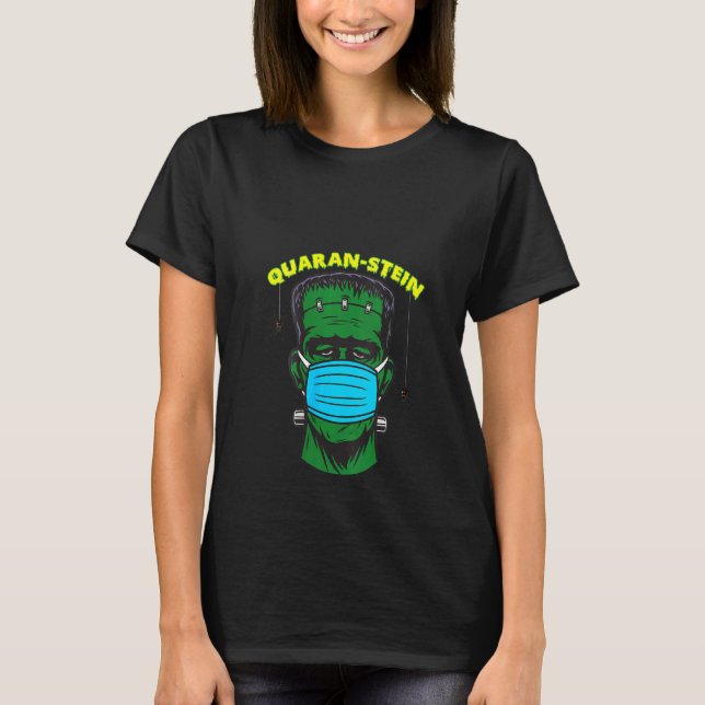 Camiseta Womens Quaren Caneca de cerveja Frankenstein Hallo (Frente)