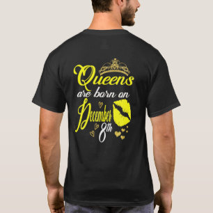 Camiseta Womens Queens Are Born On December 8th Sagittarius